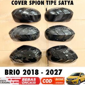 Cover Spion Brio Satya 2018 2020 2023 2024 2025 2026 2027 Venom Hitam Doff Glossy Carbon