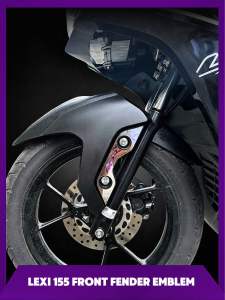 Lexi 155 Front Fender Emblem — 2Pcs Left&Right | Plug and Play | Premium Colors