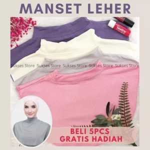 MANSET LEHER POLOS / MANSET LEHER DALAMAN HIJAB/ MANSET LEHER TERMURAH