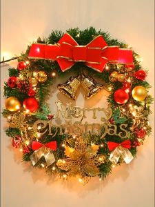 【COD】2024 NEW Christmas wreath DIY of Door frame Artificial Pine Christmas Garland Christmas Decorations Set For Home Decoration Package Christmas decorations Christmas door frame decorations Decor