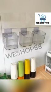 WESHOP88 1pcs Kitchen Onion Ginger Storage Basket Bathroom Hanging Basket Plastic Storage Box
