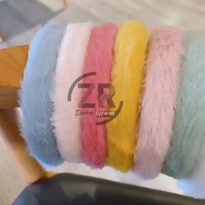 Bando Korea Perempuan Dewasa Bandana Bulu-Bulu Untuk Fashion Wanita Aksesoris Rambut Lucu AK114 ZIORRA