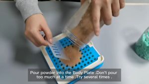 Size 000 00 0 1 2 3 4 Manual capsule filling machine 100 holes Plastic Capsule filling tray Home DIY for lab