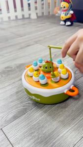 Hero Mainan Anak Permainan Mesin Musik Tangkap Telur - Bouncing Duck & Dino Pot 4 in 1