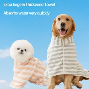 【Surprise Deal】Mojioo ชุดกระเป๋าใส่อุปกรณ์อาบน้ำสุนัขอบแห้งเร็วนุ่มสบายชุดเสื้อคลุมอาบน้ำสุนัขอบกระเป๋าใส่อุปกรณ์อาบน้ำสุนัขผ้าขนหนูอาบน้ำสุนัขผ้าขนหนูดูดซับน้ำสำหรับลูกสุนัข/แมว