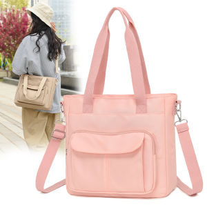 Fashionable 2025 Womens Nylon Shoulder Bag Large Capacity Casual Handbag Multi-compartment Commuter Crossbody Bag