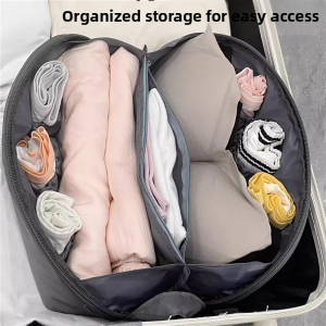 JIUQI | Travel Portable Underwear Socks Storage Bag 3-in-1