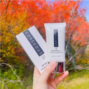 [FULL BOX] SET 2 CHAI 100G+ 40G Kem chống nắng múi xù gorgeous trắng da nâng tone chống nước lâu trôi tuýp SPF50+PA+++