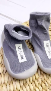 Sepatu Walker Bayi DBI Ringan Anti Slip dengan Cetak Grafis - Warna Solid untuk Perempuan Laki-Laki Usia 0-1 Tahun