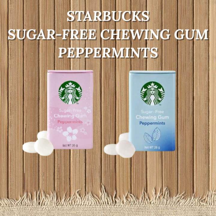 STARBUCKS SUGARFREE CHEWING GUM / PEPPERMINTS Lazada.co.th