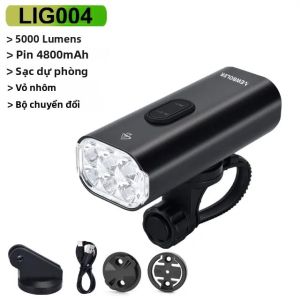 Đèn Xe Đạp Thông Minh NEWBOLER 5000LM Cảm Ứng Sạc USB 6 Đèn LED 4800mAh Chống Nước Dành Cho Xe Đạp Leo Núi