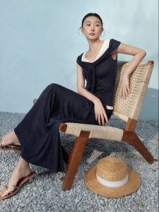 SUSHE | False Two-Piece Slim Fitting Naval Collar Summer Set Women