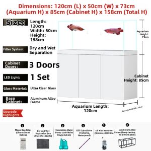 Pipeless Quiet Customizable Large and Medium Aquariums
