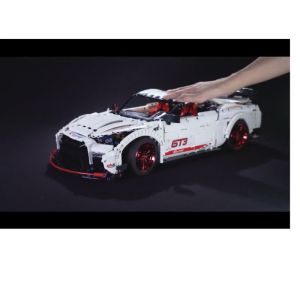 ⚠️现货⚠️ReadyStocks Sports Car GT3 blocks toys 启智乐 23010科技 系列 MOC 车模 日产 GTR 跑车 拼装 拼插 小颗粒 积木 玩具