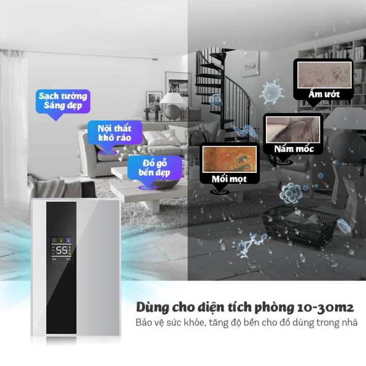 Máy Hút Ẩm Kiêm Lọc Không Khí YANGZI CS-10E –Điều Khiển Từ Xa –Màn Hình ...