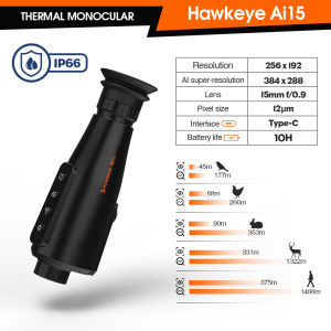 AI15 Monocular Thermal Imager 1-8x digital zoom for Hunting Thermal Vision Professional Outdoor Hunting Long Range Observation