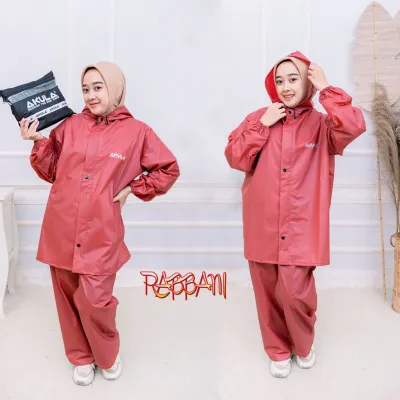 Jas Hujan Jaket Celana - Jas Ujan Setelan Dewasa Karet Pria -Wanita