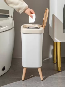 ถังขยะสไตล์มินิมอล SET 3 ชิ้น 3 ขนาด S/M/L ถังขยะช่วยเก็บกลิ่นไม่พึงประสงค์แบบฝากดเปิด-ปิด พร้อมส่งในไทย!!