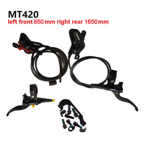 SHIMANO M6120 MT420 Hydraulic Disc Brake Set M6120 MT420 Disc Brake D03S 4 Piston Brake Left Front Right Rear Mountain Bikes Accessories