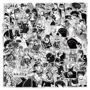 Bandai | 60 Chiếc Của JoJo Kỳ Dị Phiêu Lưu Trong Suốt Graffiti Dán Đen Trắng Anime Hoạt Hình Tường Báo Cho Hành Lý Điện Thoại Đồ Chơi Trẻ Em 4-6Cm