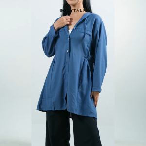 Bodytalk Kemeja Wanita Quirina Blue Online 24480T9BL