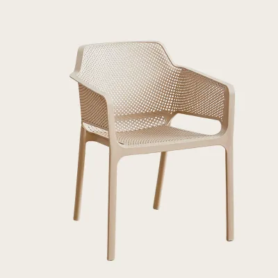 Comfortable Long Sitting Stackable Outdoor Dining Chair