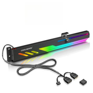 ARGB LED GT8 Graphics Card Holder for Desktop Computer Horizontal Mount Strong Support Bracket Stylish Design Strong Support