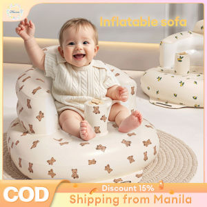 Portable Inflatable Baby Sofa Chair  Pump | Thickened & Safe for Newborn to 3 Years | Feeding Seat Learn to Sit