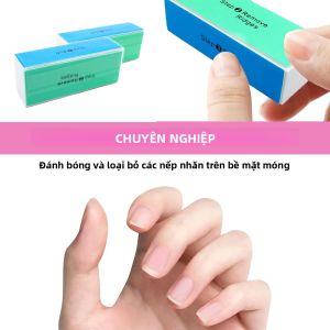 Bộ 5/10 Dụng Cụ Mài Móng Chuyên Nghiệp Miếng Bọt Biển Bốn Mặt Để Tạo Hình & Đánh Bóng Phụ Kiện Chăm Sóc Móng