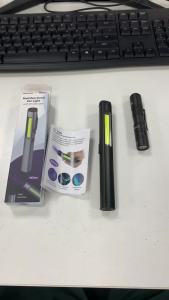 Multifunctional 4 in 1 LED Flashlight Mini USB Rechargeable 800mah Pen Clip Flashlight 365nm UV Light COB Camping Work Repair