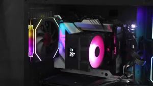 UPSIREN Walrus Assassin 90 4 heat pipe single tower air cooler with temperature display 9CM ARGB PWM fan supports LGA1700 AMDAM5
