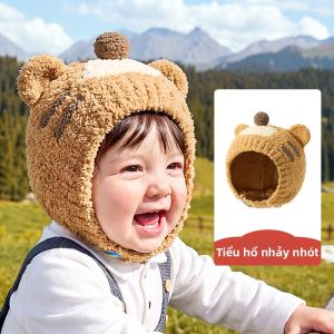 Kocotree | Mũ Bảo Vệ Tai Chống Lạnh Màu Đỏ cho Trẻ Nhỏ
