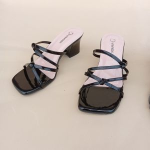 sandal heels wanita terbaru hak tinggi 5cm sol karet