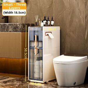 Slim Space Bathroom Storage Cart