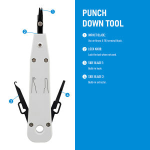 110/88/66 Punch Down Tool Multifunction Krone Type IDC/Network Wire Cat5 & Telephone Insertion Impact Terminal Tools