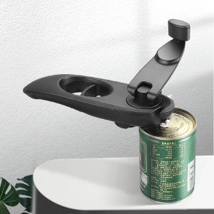 Multifunctional 8 in 1 Manual Can Opener Bottle Wine Opener with Rotary Handle