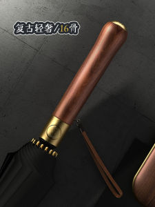 Gậy Chống Gió Dài Bằng Gỗ Xương Cá Cao Cấp Phong Cách Retro Cho Nam Chống Gió Chống Thấm Nước Gậy Chống Mưa Bằng Vải Chống Điện