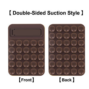 Silicone Suction Cup Phone Holder Square Anti-slip Bracket Double-sided Suction Cup Phone Case Holder Back Sticker 25 Grain
