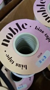 noble bias tape ผ้ากุ๊นสำเร็จโทเรแบน 12มิล 90หลา ยกม้วน