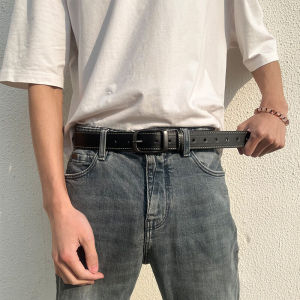 Casual Mens Belt Alloy Buckle PU Leather Fashionable Waist Belt for Young And Teen Boys Stylish And Versatile Belt