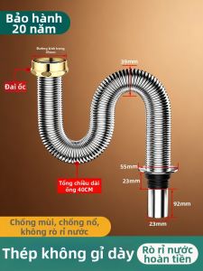 TAOSHI | Ống Thoát Nước Chậu Rửa Bếp Chống Hôi và Chống Côn Trùng
