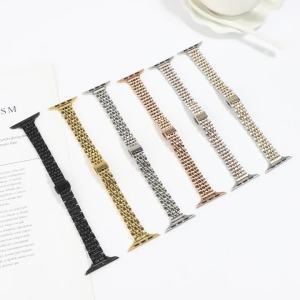 Stainless Steel Band for Apple Watch Strap 49mm 46mm 44mm Metal Bracelet IWatch Ultra Series 10 9 8 7 6 SE for Women 45 42 41mm