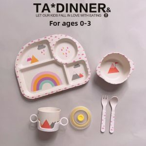 Toddler Mealtime Dining Set Melamine Material
