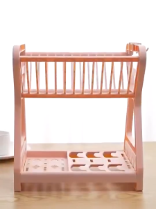 Household dish drain rack kitchen countertop multi-layer storage rack tableware chopstick sorting rack space saving cupboard storage rack