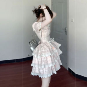 CHANGTONG | Elegant Sweet Waisted Dress