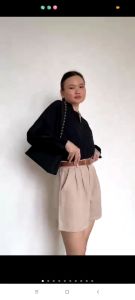 Core Atasan Katun Tangan Karet Oversize Lembut