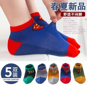 Tất Trẻ Em Cotton Mỏng Thoáng Khí Mùa Hè Chống Mùi Tất Ngắn Lưới Thoáng Khí Cho Bé Trai Và Bé Gái