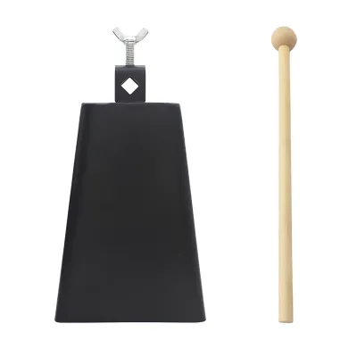 Cowbell High Quality 4/5/6/7/8 Inch Jazz Drum Cowbell Metal Steel Cattlebell Cow Bell Drums Percussion Instruments Accessories