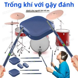 Bộ Trống Điện Tử Cầm Tay Có Dùi Trống Và Bàn Đạp Dành Cho Người Mới Bắt Đầu Trẻ Em Và Người Lớn Mô Phỏng Trống Ảo Chuyên Nghiệp