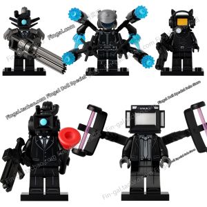 Surveillance Camera Themed Building Blocks Mini Figures